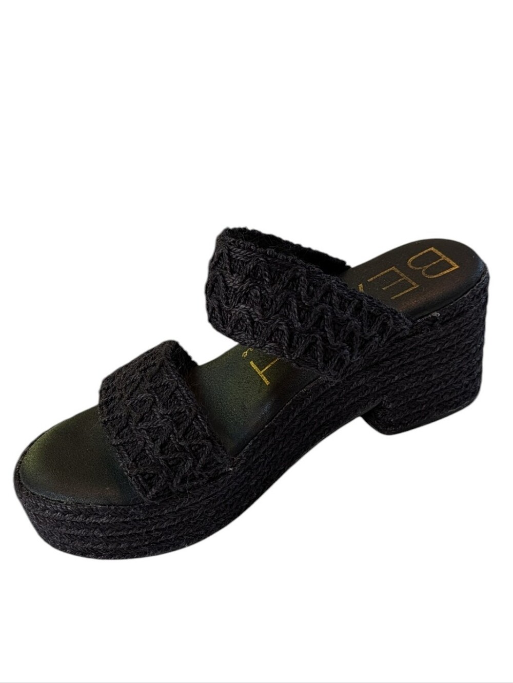 Beach by Matisse Ocean Avenue Platform Sandals , Black Sz 7